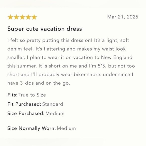 NWT Size XL - The Somerset 100% Cotton Mini Dress: Denim Edition (NWT US$ 138) - Picture 15 of 16